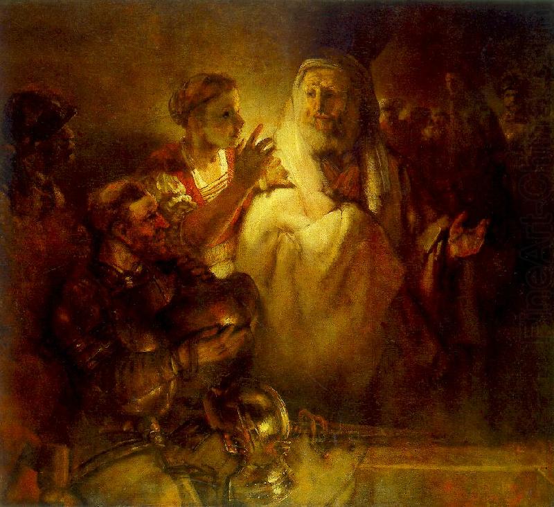 REMBRANDT Harmenszoon van Rijn Peter Denouncing Christ china oil painting image